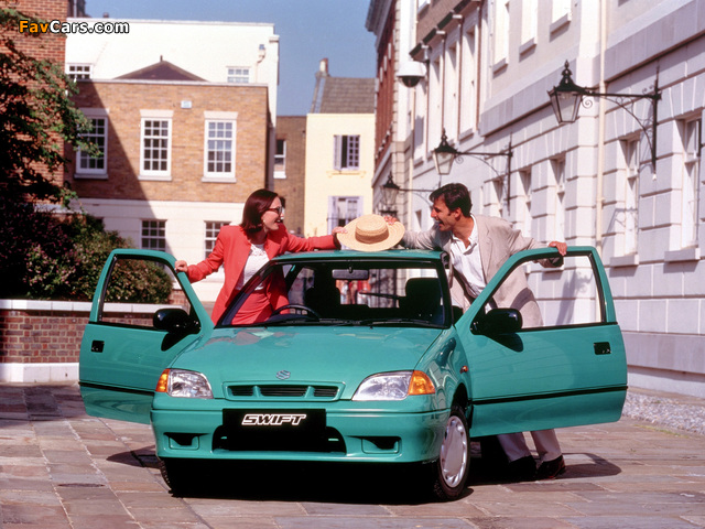 Suzuki Swift 3-door UK-spec 1996–2000 images (640 x 480)