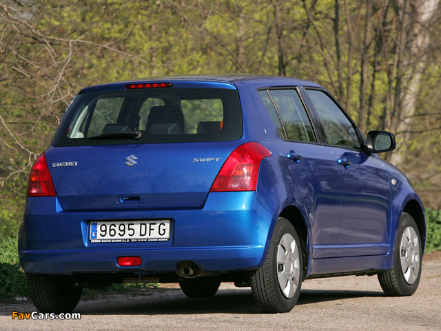Suzuki Swift 5-door 2004–10 images (640 x 480)