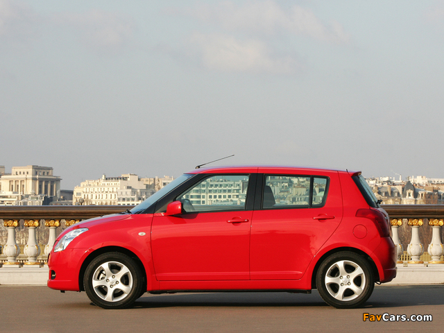 Suzuki Swift 5-door 2004–10 photos (640 x 480)