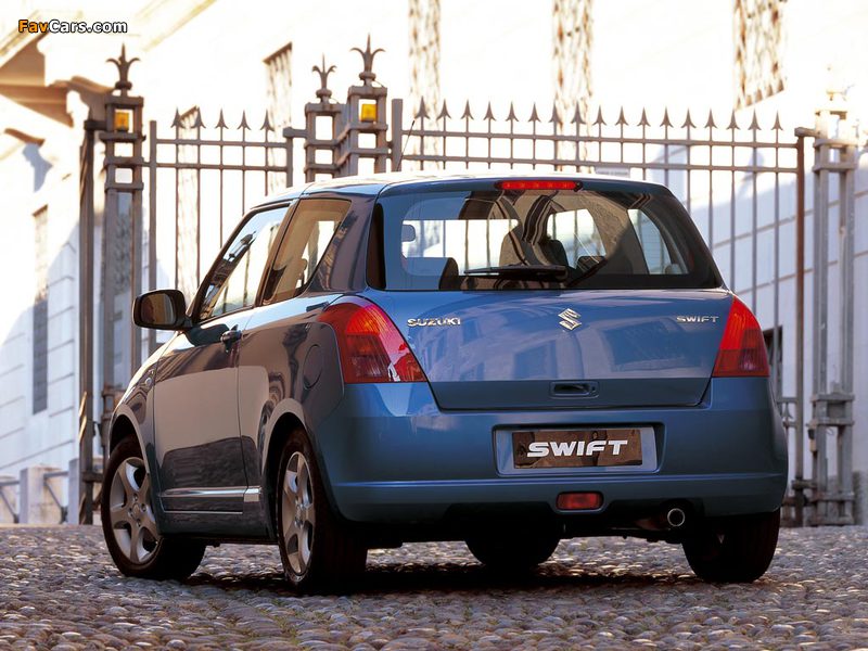 Suzuki Swift 3-door 2004–10 photos (800 x 600)