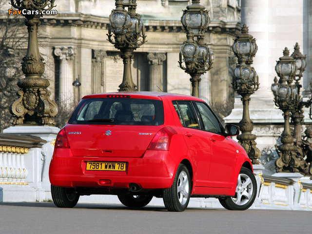 Suzuki Swift 5-door 2004–10 photos (640 x 480)