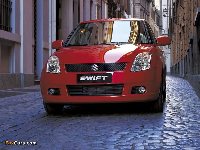 Suzuki Swift 5-door 2004–10 wallpapers (640 x 480)