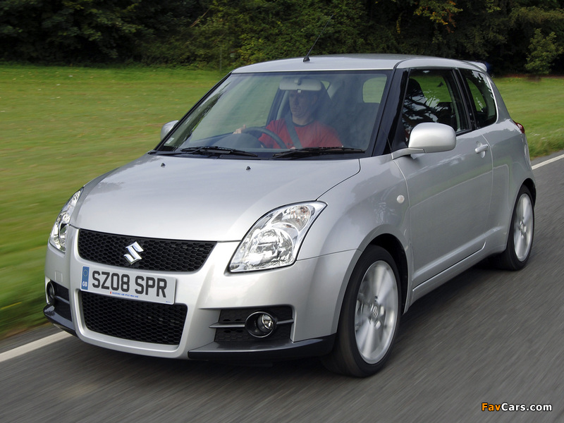 Suzuki Swift Sport UK-spec 2005–11 images (800 x 600)