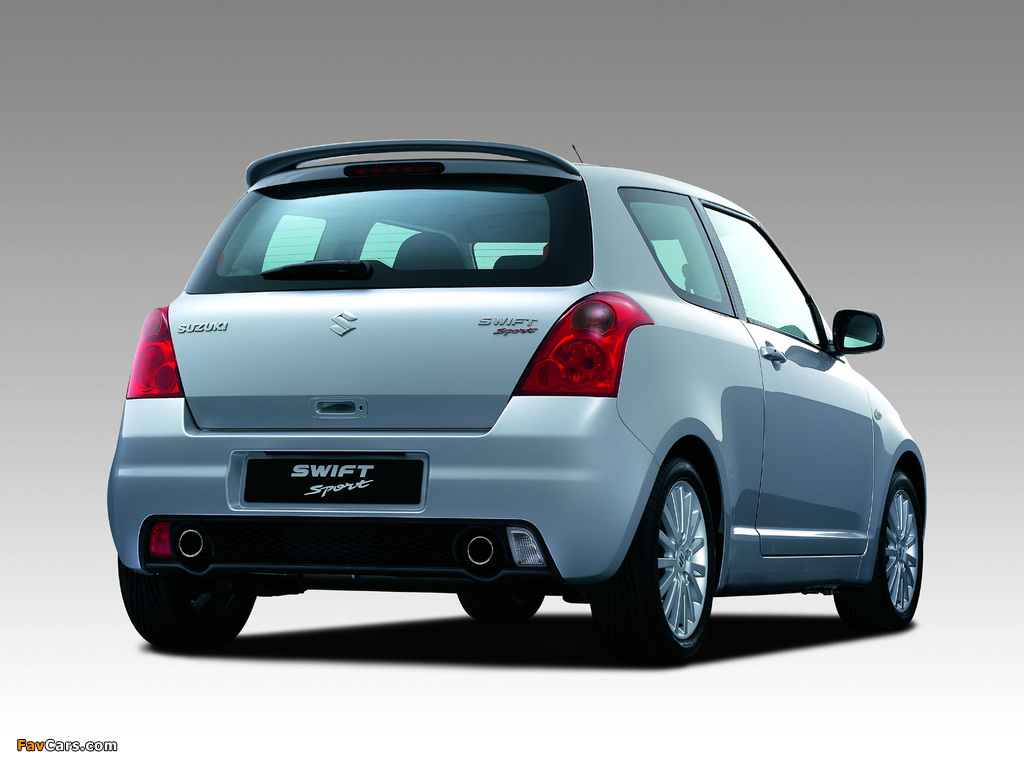 Suzuki Swift Sport 2005–11 pictures (1024 x 768)