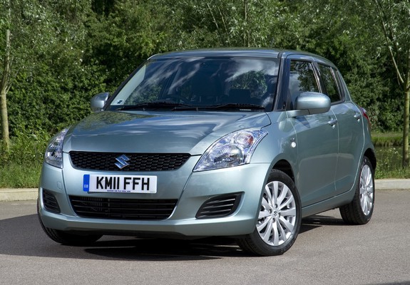 Suzuki Swift 5-door UK-spec 2010–13 images