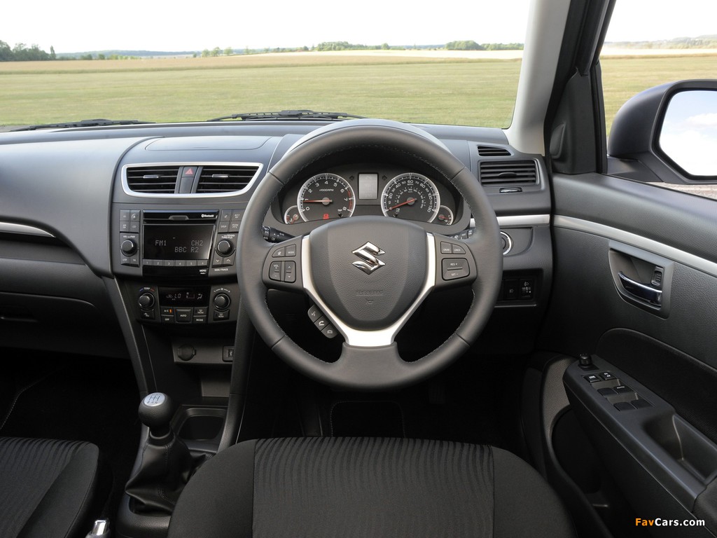 Suzuki Swift 5-door UK-spec 2010–13 photos (1024 x 768)