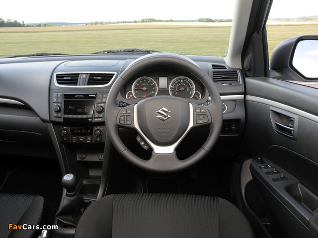 Suzuki Swift 5-door UK-spec 2010–13 photos (640 x 480)
