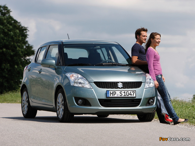 Suzuki Swift 5-door 2010–13 wallpapers (640 x 480)