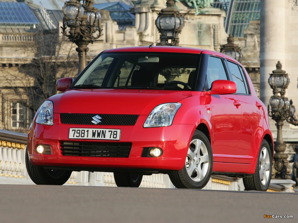 Suzuki Swift 5-door 2004–10 wallpapers (1024 x 768)