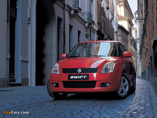 Suzuki Swift 5-door 2004–10 wallpapers (640 x 480)