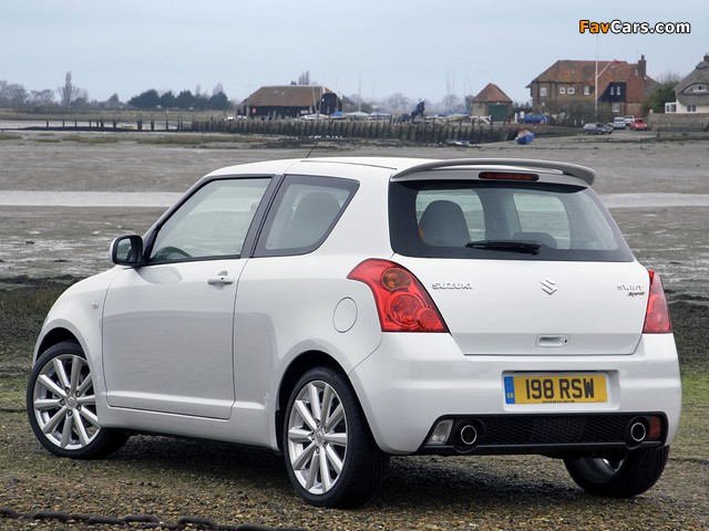 Suzuki Swift Sport UK-spec 2005–11 wallpapers (640 x 480)