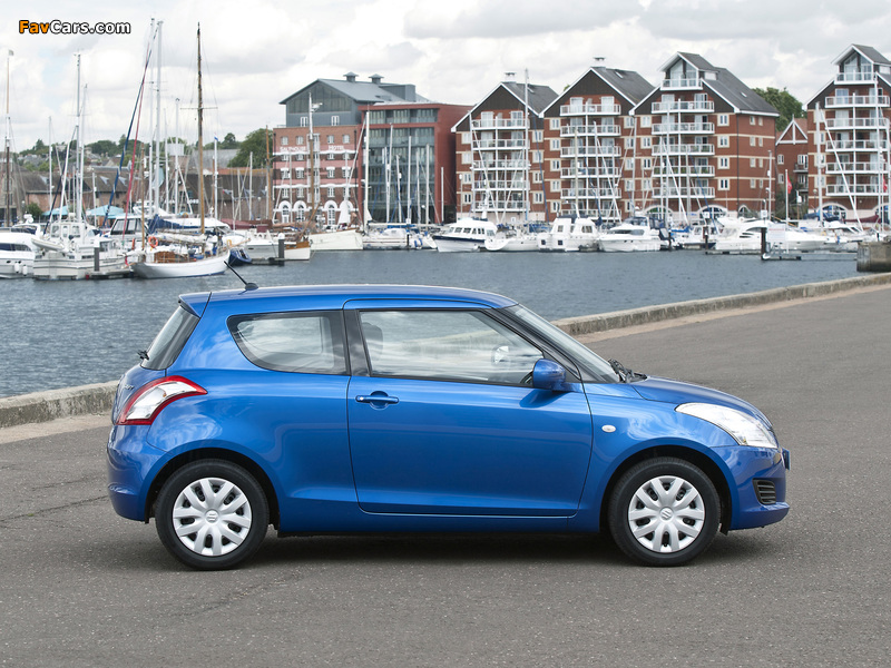 Suzuki Swift 3-door UK-spec 2010–13 wallpapers (800 x 600)