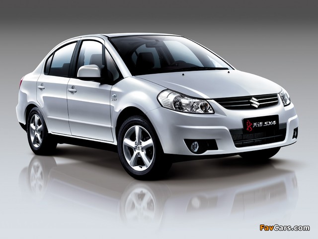 Photos of Suzuki SX4 Sedan CN-spec 2009–10 (640 x 480)