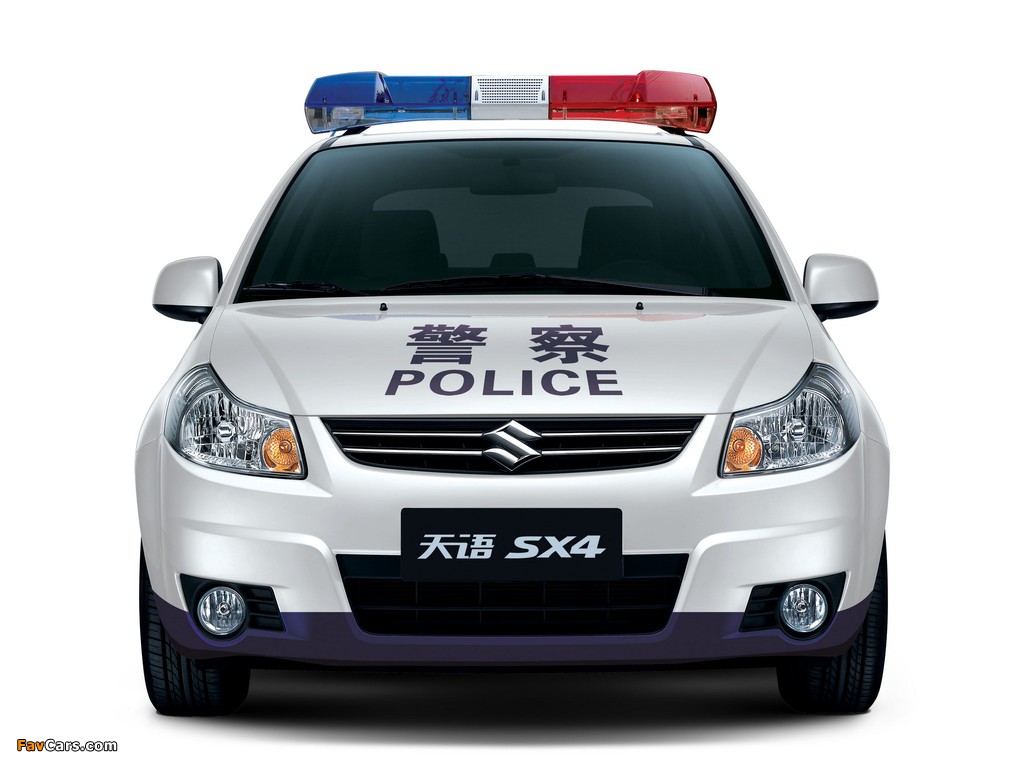 Pictures of Suzuki SX4 Sedan Police 2009–10 (1024 x 768)