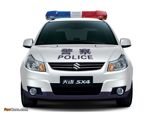 Pictures of Suzuki SX4 Sedan Police 2009–10 (640 x 480)