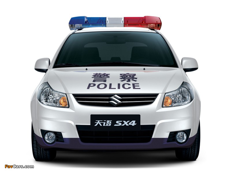 Pictures of Suzuki SX4 Sedan Police 2009–10 (800 x 600)