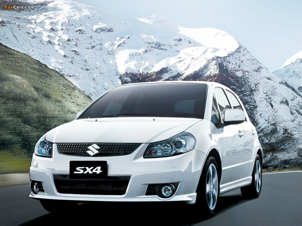 Suzuki SX4 JP-spec 2006–10 wallpapers (1024 x 768)