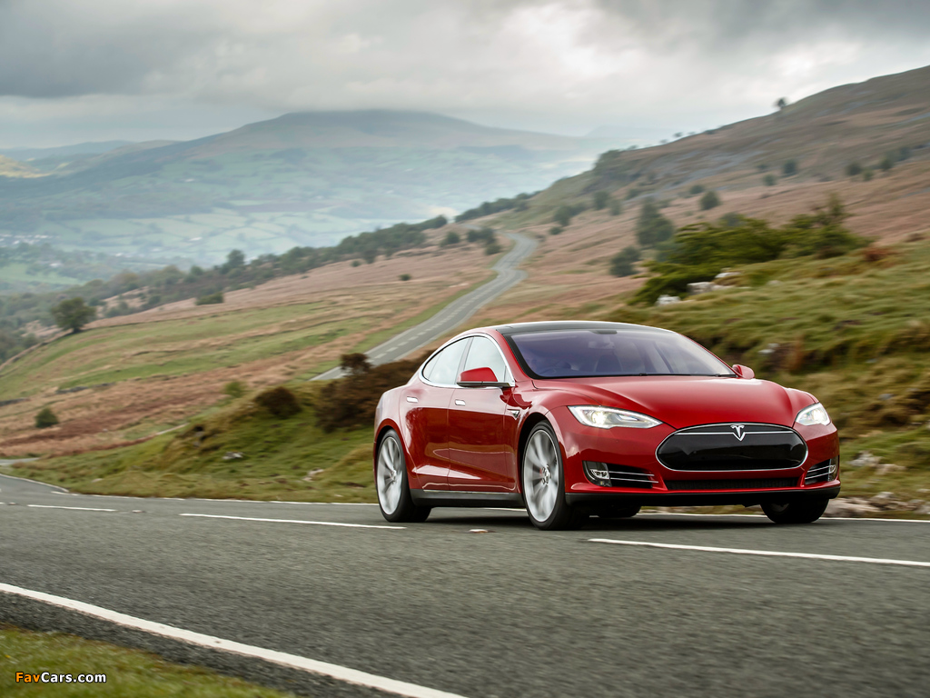 Photos of Tesla Model S P85+ UK-spec 2014 (1024 x 768)