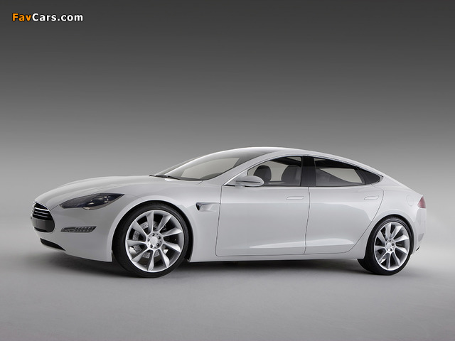 Tesla Model S Concept 2009 photos (640 x 480)