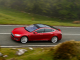 Tesla Model S P85+ UK-spec 2014 images