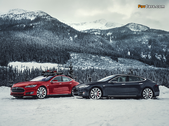 Tesla Model S P85D 2014 photos (640 x 480)