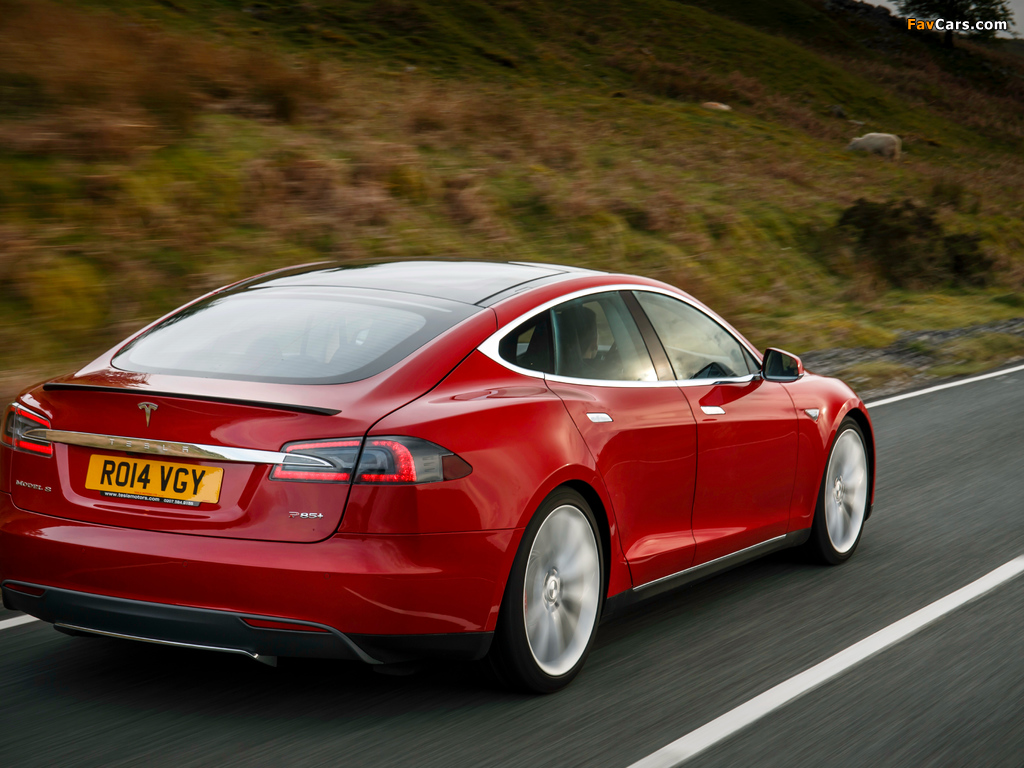Tesla Model S P85+ UK-spec 2014 pictures (1024 x 768)