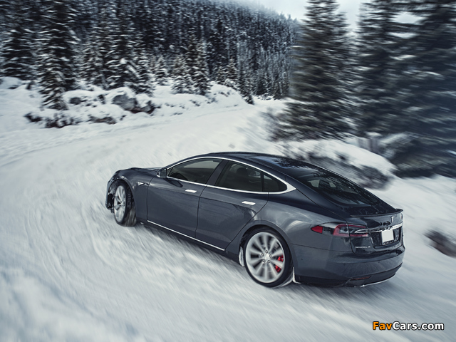 Tesla Model S P85D 2014 pictures (640 x 480)