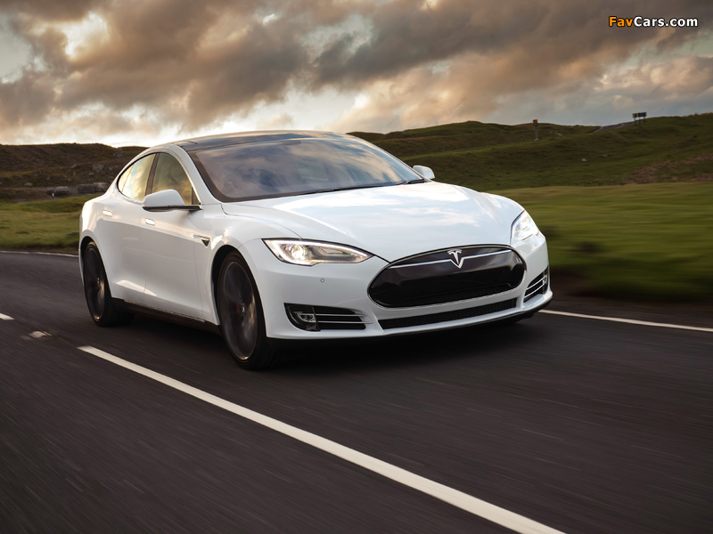 Tesla Model S P85+ UK-spec 2014 wallpapers (800 x 600)
