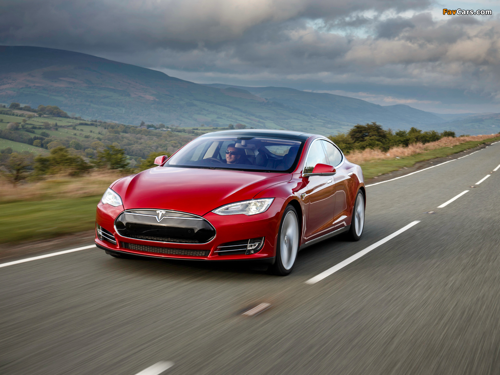 Tesla Model S P85+ UK-spec 2014 wallpapers (1024 x 768)