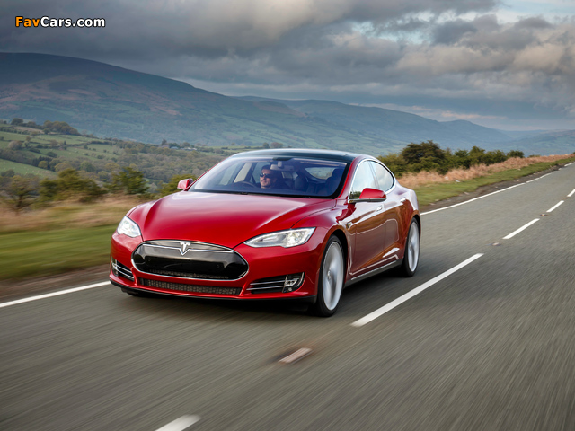 Tesla Model S P85+ UK-spec 2014 wallpapers (640 x 480)