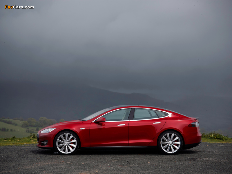 Tesla Model S P85+ UK-spec 2014 wallpapers (800 x 600)