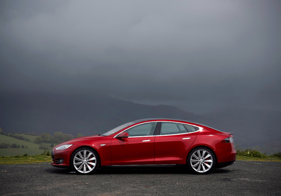 Tesla Model S P85+ UK-spec 2014 wallpapers