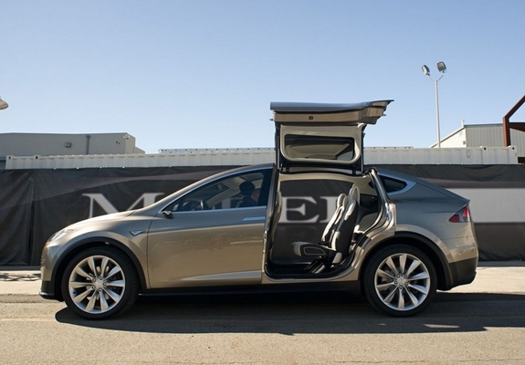 Pictures of Tesla Model X Prototype 2012