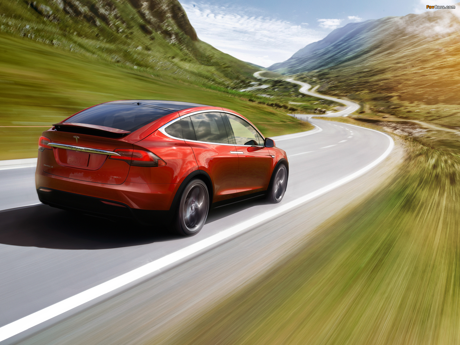 Tesla Model X P90D 2015 wallpapers (1600 x 1200)