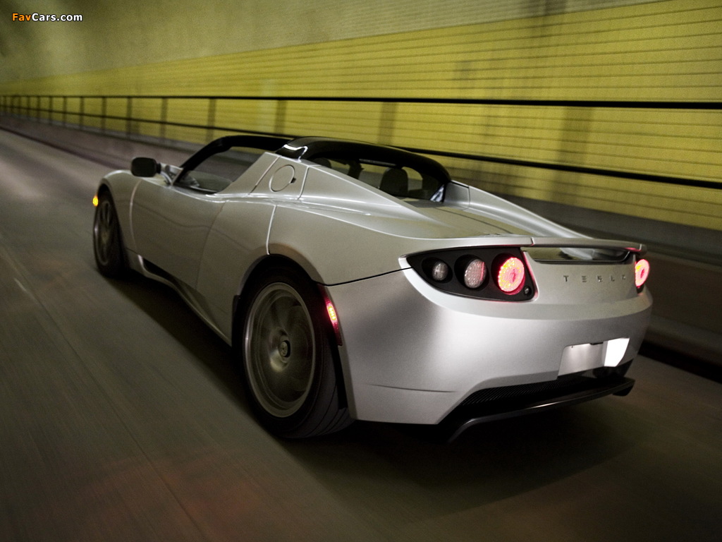 Tesla Roadster 2007–10 wallpapers (1024 x 768)
