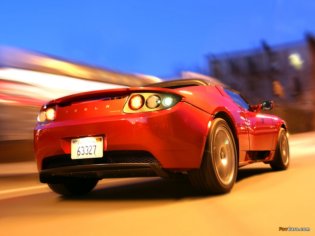 Tesla Roadster 2007–10 wallpapers (1024 x 768)