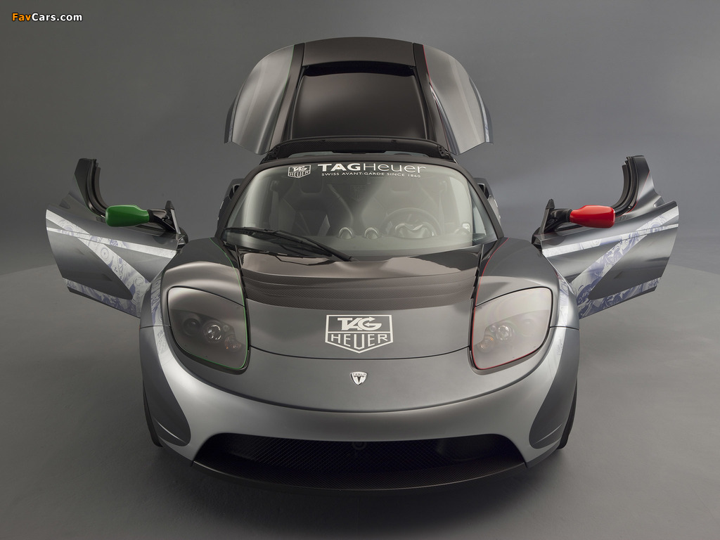 Tesla Roadster Sport TAG Heuer 2010 wallpapers (1024 x 768)