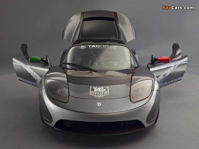 Tesla Roadster Sport TAG Heuer 2010 wallpapers (640 x 480)