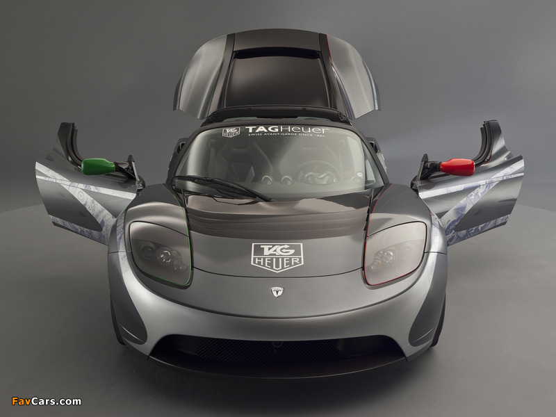Tesla Roadster Sport TAG Heuer 2010 wallpapers (800 x 600)