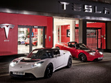 Tesla Roadster Sport UK-spec 2009–10 wallpapers
