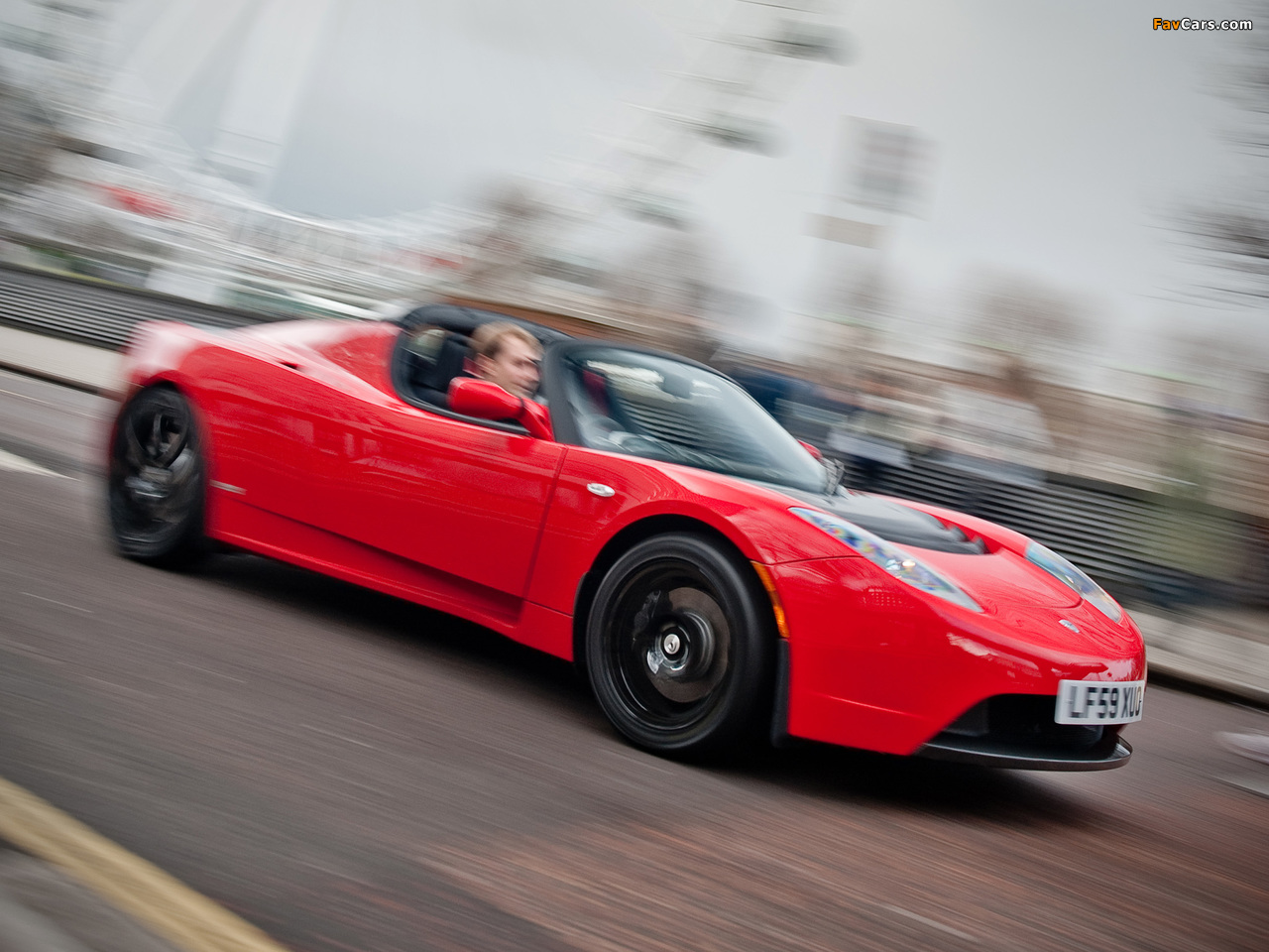 Tesla Roadster Sport UK-spec 2009–10 wallpapers (1280 x 960)