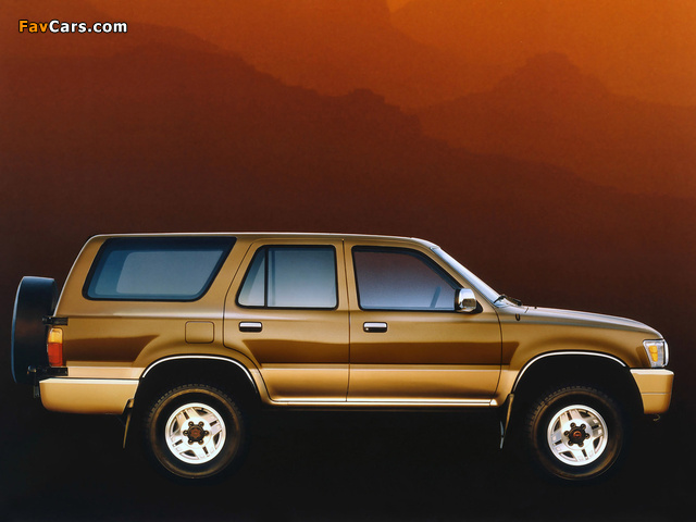 Toyota 4Runner 5-door US-spec 1989–92 photos (640 x 480)