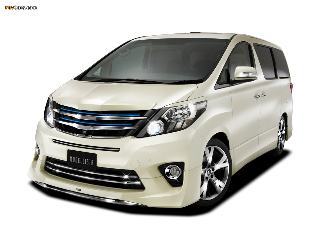 Images of Modellista Toyota Alphard 240S C Package (ANH20W) 2011 (1024 x 768)