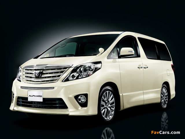 Images of Toyota Alphard 240S Type Gold (ANH20W) 2012 (640 x 480)
