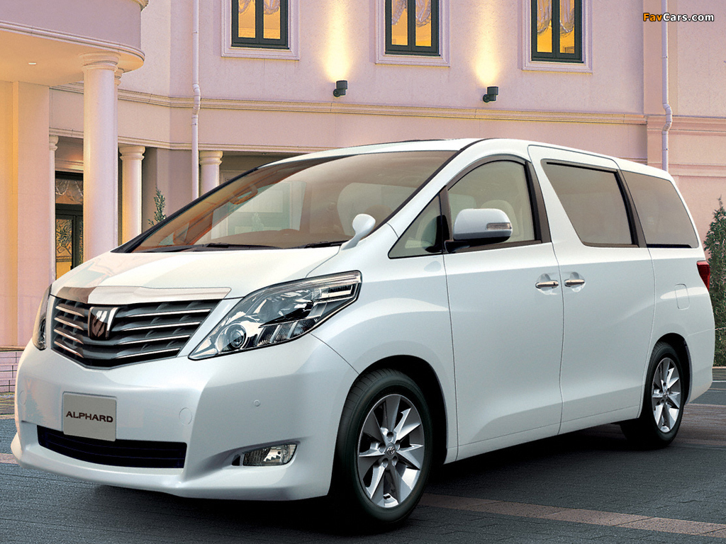 Pictures of Toyota Alphard JP-spec (ANH20W) 2008–11 (1024 x 768)