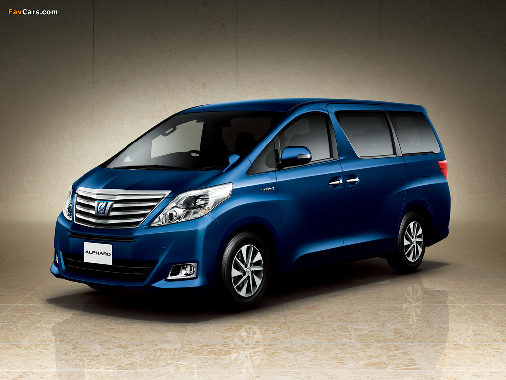 Pictures of Toyota Alphard Hybrid X 4WD (ANH25W) 2011 (1024 x 768)