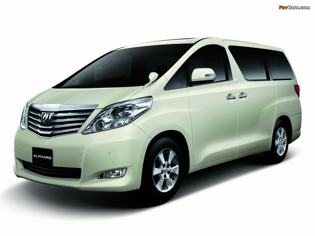 Toyota Alphard JP-spec (ANH20W) 2008–11 pictures (1024 x 768)