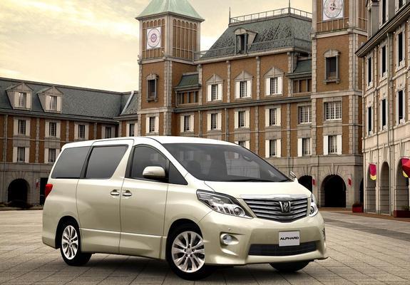 Toyota Alphard JP-spec (ANH20W) 2008–11 wallpapers