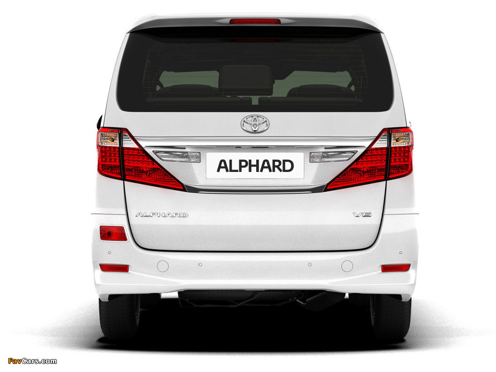 Toyota Alphard RU-spec (H20W) 2011 images (1024 x 768)