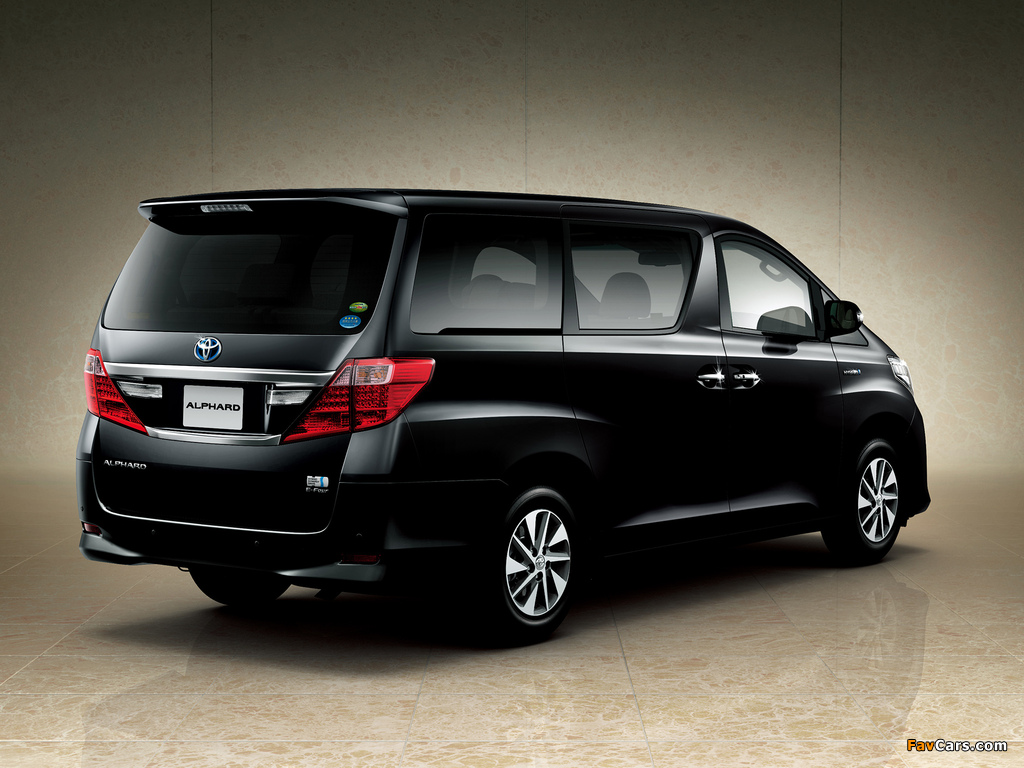 Toyota Alphard Hybrid G L Package 4WD (ANH25W) 2011 pictures (1024 x 768)